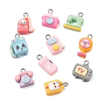 Kawaii Home Appliances Opaque Resin Pendants RE-CBA814E-02-1