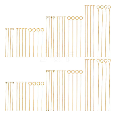 304 Stainless Steel Head Pins & Eye Pins & Ball Head Pins STAS-UN0002-55G-1