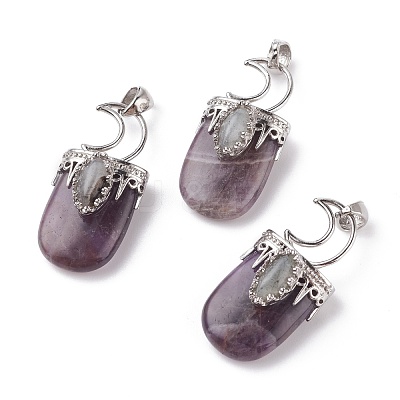 Natural & Synthetic Mixed Stone Pendants G-F639-09-P-1