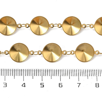 304 Stainless Steel Rhinestone Cup Chains CHS-K023-08B-G-1