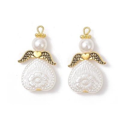 ABS Plastic Imitation Pearl Pendants PALLOY-JF04135-1