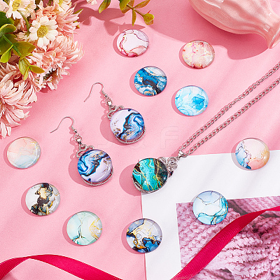 Glass Cabochons GLAA-NB0001-67B-1
