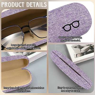 1Pc Oval Polyester Eyeglass Cases AJEW-CN0007-32E-1