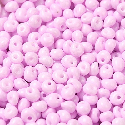 6/0 Opaque Baking Paint Glass Seed Beads SEED-M012-02A-32-1