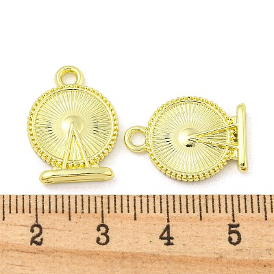 Rack Plating Alloy Pendants FIND-M022-03G-1