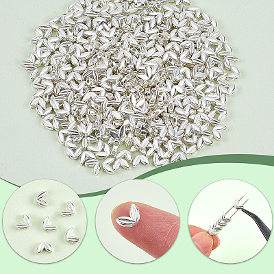 400Pcs Alloy Beads FIND-SP0002-36B-1