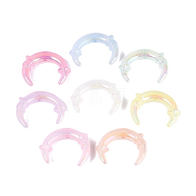 UV Plating Opaque Acrylic Beads OACR-N160-45-1
