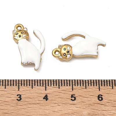 304 Stainless Steel Enamel Pendants STAS-F347-18G-01-1
