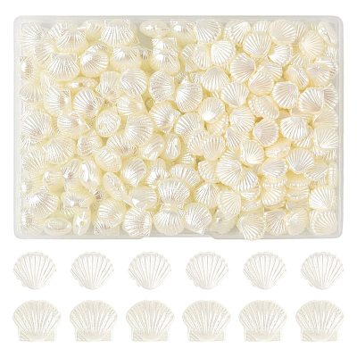200Pcs 2 Styles ABS Imitation Pearl Beads OACR-FS0002-31-1