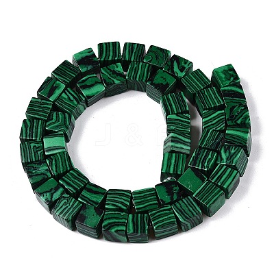 Synthetic Malachite Beads Strands G-T139-8x8-39-1