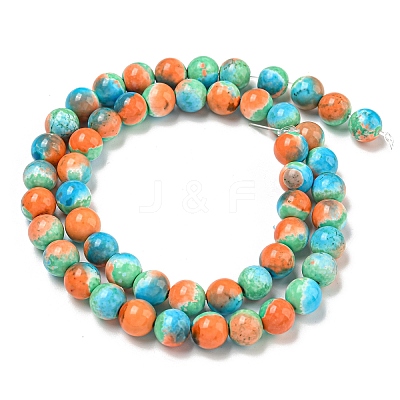 Synthetic Imperial Jasper Beads Strands G-N342-25A-1-1
