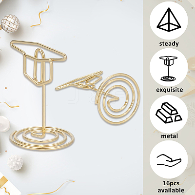 16Pcs Iron Name Card Holder AJEW-SP0004-67-1