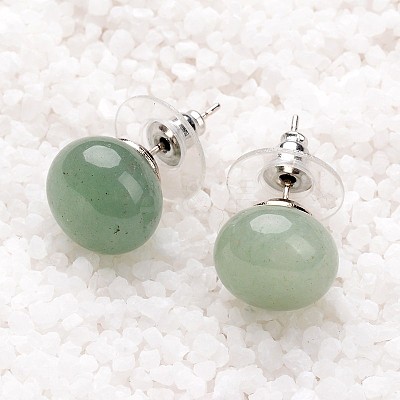 Natural & Synthetic Mixed Stone Stud Earrings G-F267-09-1