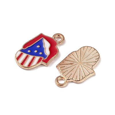 Independence Day Alloy Enamel Pendants ENAM-K067-44-1