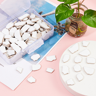 Porcelain Mosaic Tiles AJEW-PH0001-05-WH-1