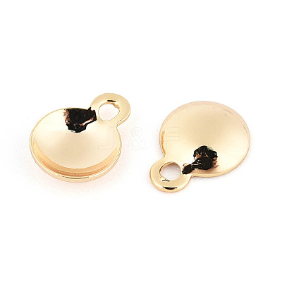 Brass Pendant Cabochon Settings KK-T077-16G-01-1