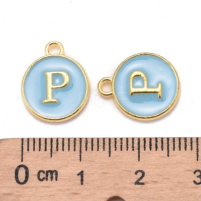 Golden Plated Alloy Enamel Charms ENAM-S118-04P-1