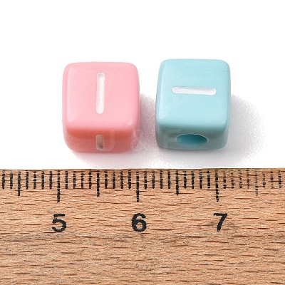 Opaque Acrylic European Beads AC-CBA7A73-01I-1