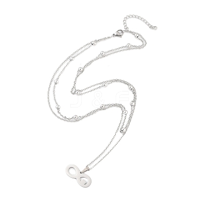 Stainless Steel Pendants Necklaces LS-NJEW-U003-01A-P-1