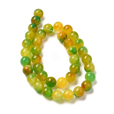 Natural Dyed White Jade Beads Strands G-M402-C04-15-1