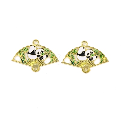 Golden Plated Alloy Enamel Connector Charms ENAM-Z017-15G-03-1