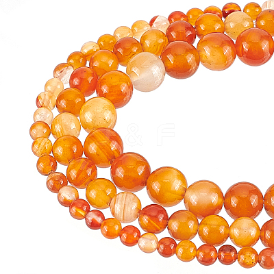 3 Strands 3 Styles Natural Carnelian Beads Strands G-GO0001-06-1