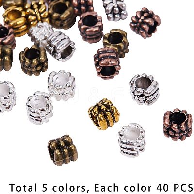 Tibetan Style Alloy European Beads TIBEB-PH0004-63-1