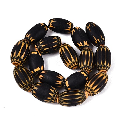 Handmade Millefiori Glass Barrel Beads LA-N002-15C-1