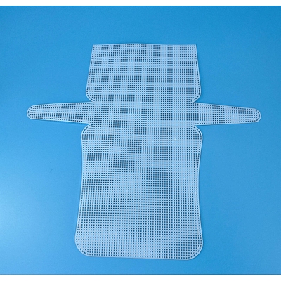 DIY Rectangle-shaped Plastic Mesh Canvas Sheet PURS-PW0001-603A-1