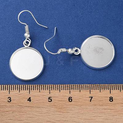 Rack Plating Iron Earring Hooks EJEW-D091-01D-S-1