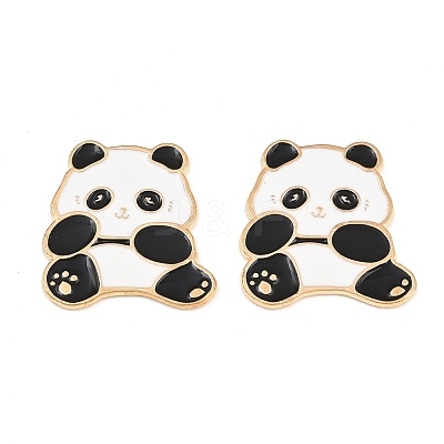 Animal Alloy Enamel Cabochons AL-CBA1A6F-01KCG-C-1