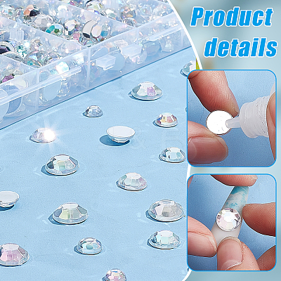 430pcs 5 Styles Plastic Cabochons FIND-PH0021-48B-1