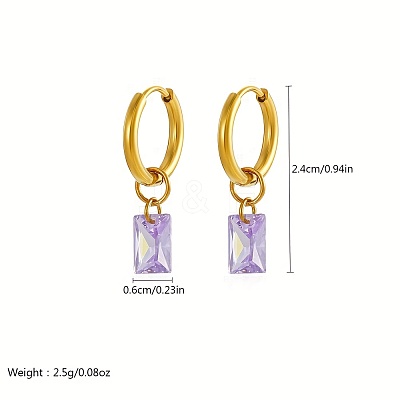 304 Stainless Steel Hoop Earrings AY4063-3-1