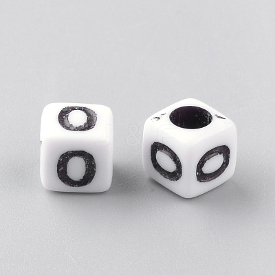 Opaque Acrylic Beads LS-SACR-Q188-02O-1