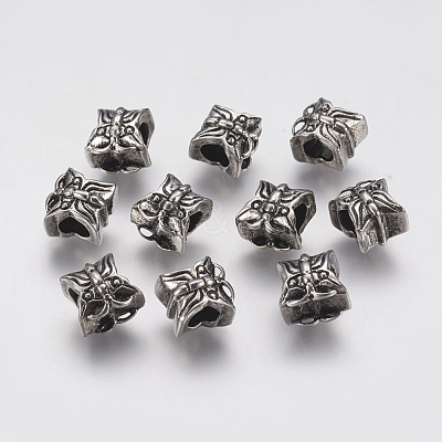 Ion Plating(IP) 304 Stainless Steel European Beads STAS-J022-077AS-1