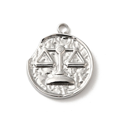 304 Stainless Steel Pendants STAS-B074-08P-09-1