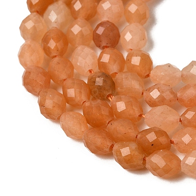 Natural Red Aventurine Beads Strands G-K376-F15-01-1