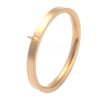 304 Stainless Steel Finger Ring Settings RJEW-O045-09C-G-1