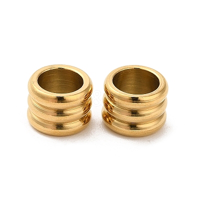 304 Stainless Steel European Beads STAS-H214-04G-1