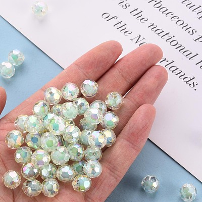 Transparent Acrylic Beads TACR-S152-04B-SS2111-1