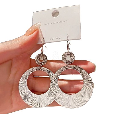 Zinc Alloy & Brass Dangle Earrings for Women WG06C10-02-1