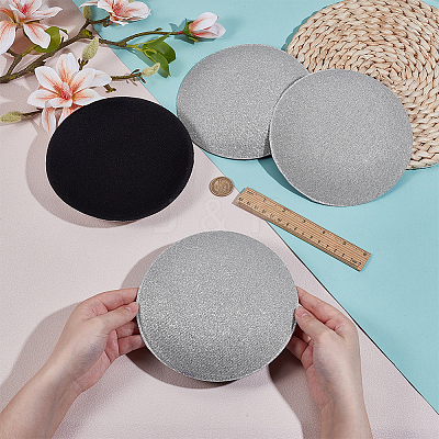 EVA Cloth Round Fascinator Hat Base for Millinery Magic LS-FIND-WH0152-947C-1