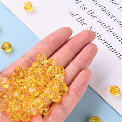 Transparent Acrylic Beads TACR-S154-15B-81-1