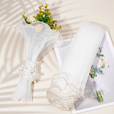 Pleated Gauze Yarn Flower Bouquets Wrapping Packaging OP-GF0001-01A-1