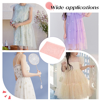 Nylon Lace Fabric DIY-WH0699-65B-1