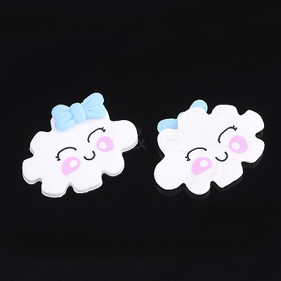 Handmade Polymer Clay Cabochons CLAY-S091-10-1
