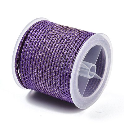 11M Polyester Braided Cord with Cotton Core & Metallic Thread OCOR-Z006-01-02-1