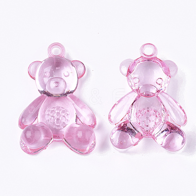 Transparent Acrylic Big Pendants TACR-S133-055-1