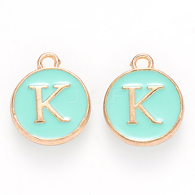 Golden Plated Alloy Enamel Charms LS-ENAM-S118-05K-1