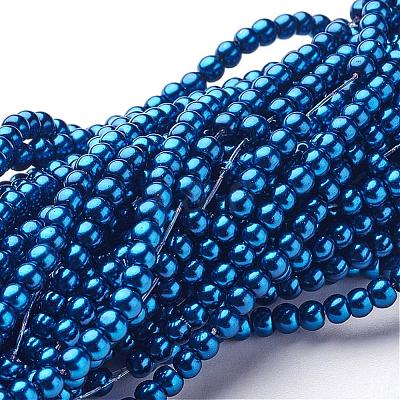 Glass Pearl Beads Strands HY-3D-B72-1